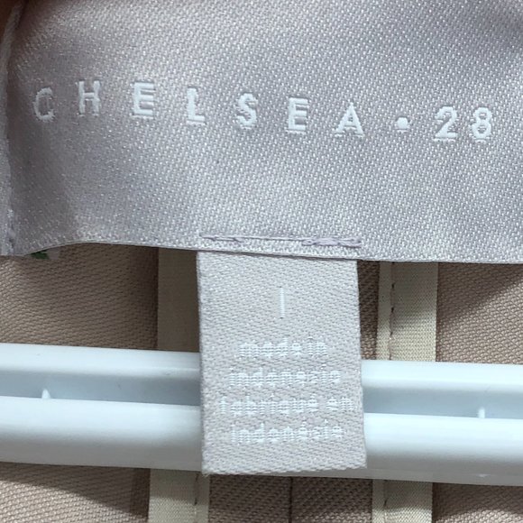 Nordstrom's Chelsea28 Beige Pale Pink Oversized lightweight Blazer size LG - Picture 5 of 16